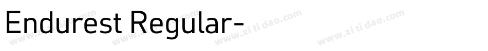 Endurest Regular字体转换